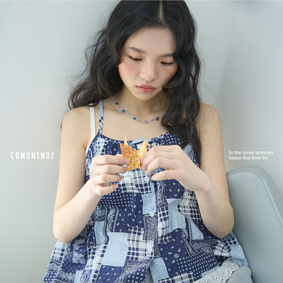 꼬모니노즈  LAYERED SLEEVELESS + CANCAN SKIRT