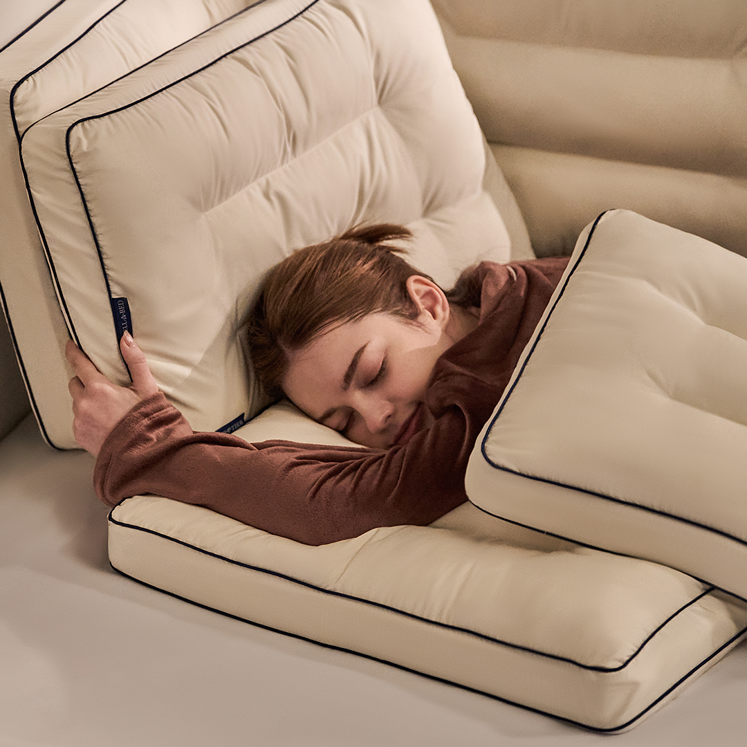 프로텍트어베드코리아 웰어베드 커스텀 하이브리드 경추베개 아이보리 40*60