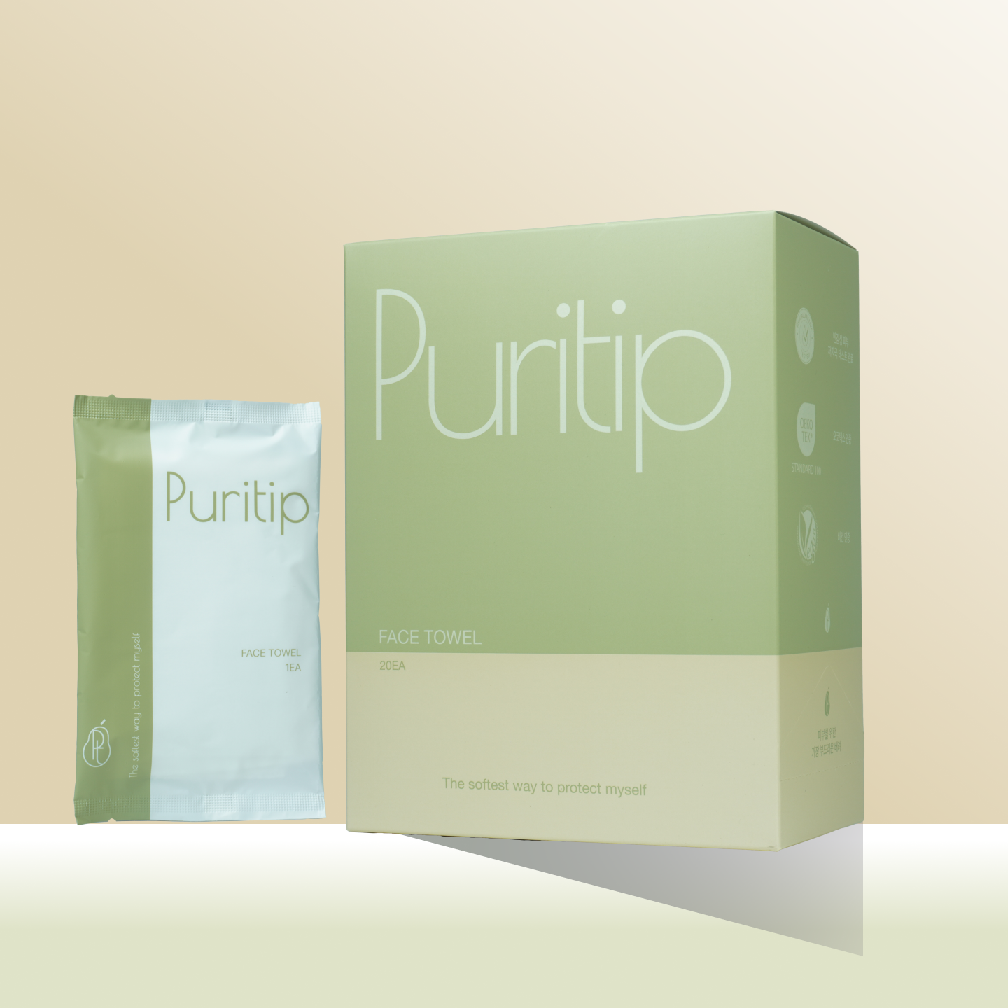 퓨리팁 페이스 타올