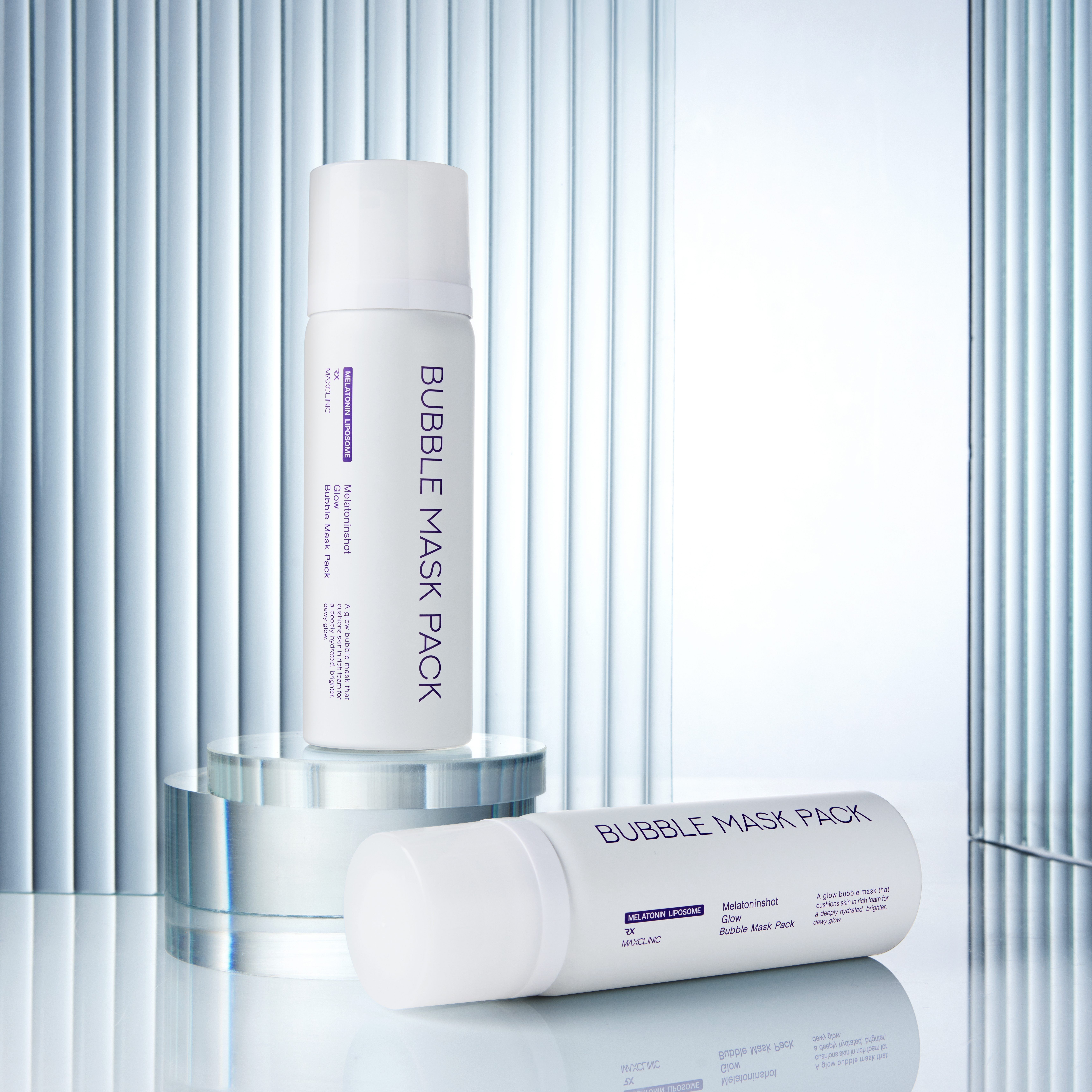 맥스클리닉 멜라토닌샷 글로우 버블 마스크팩