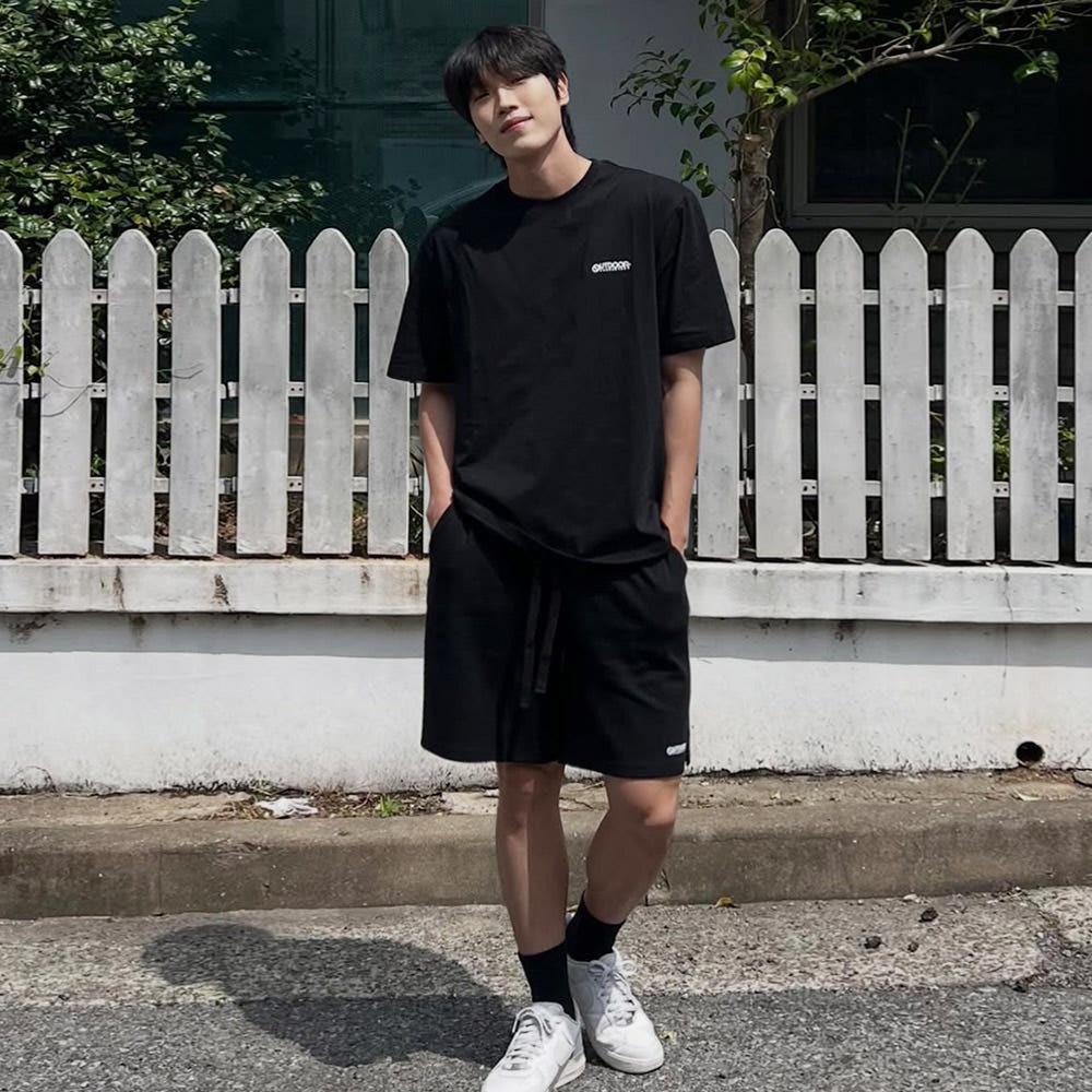 아웃도어프로덕츠  네이버 단독 모노 스탠다드 로고 SET-UP (4컬러)