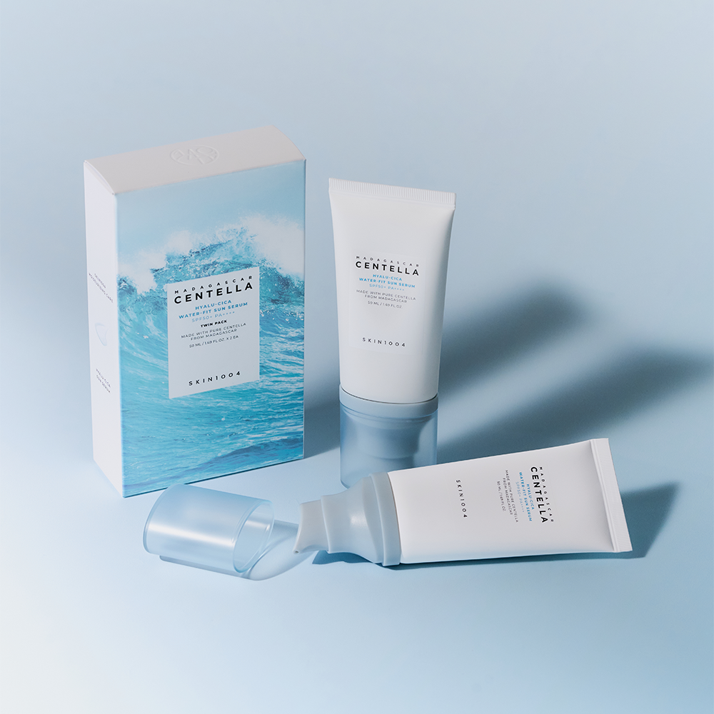SKIN1004 | 올리브영 셔터 미러링 마다가스카르 센텔라 히알루-시카 워터핏 선세럼 50ml 더블기획