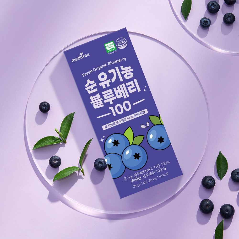 메디트리 순 유기농 블루베리 스틱 100