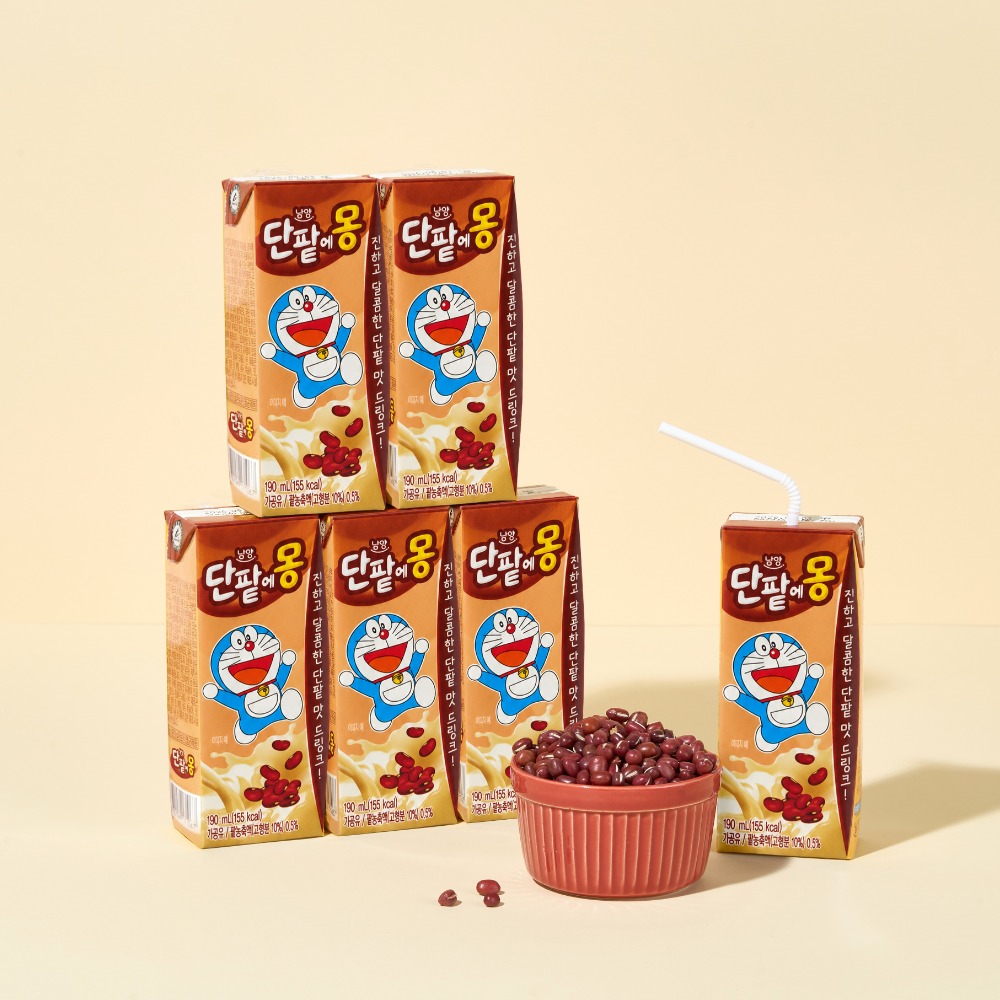 남양유업 진하고 달콤한 단팥에몽 190ml, 24개