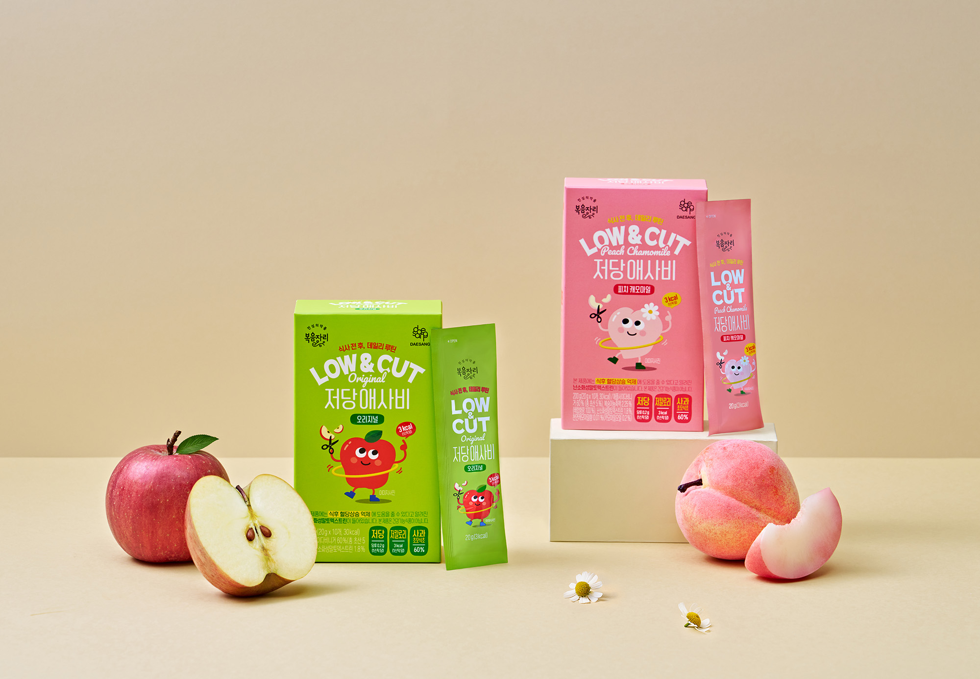 복음자리 LOW&CUT 저당애사비 스틱 2종