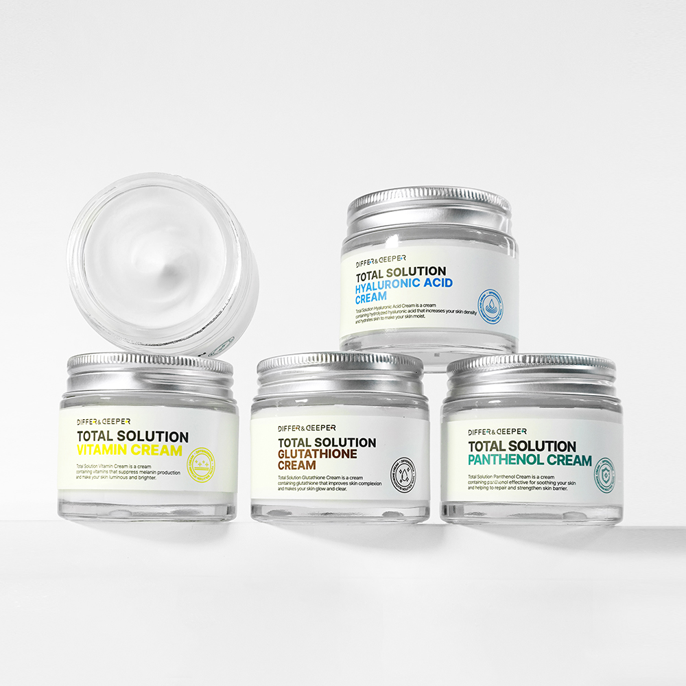 디퍼앤디퍼 1+1 토탈솔루션 고농축크림 70g 5종 수분/재생/안티에이징/잡티/진정/항산화